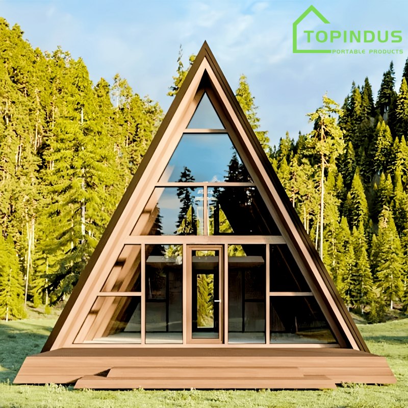 Triangular Wooden House: A Smart, Stylish, and Sustainable Prefab Solution