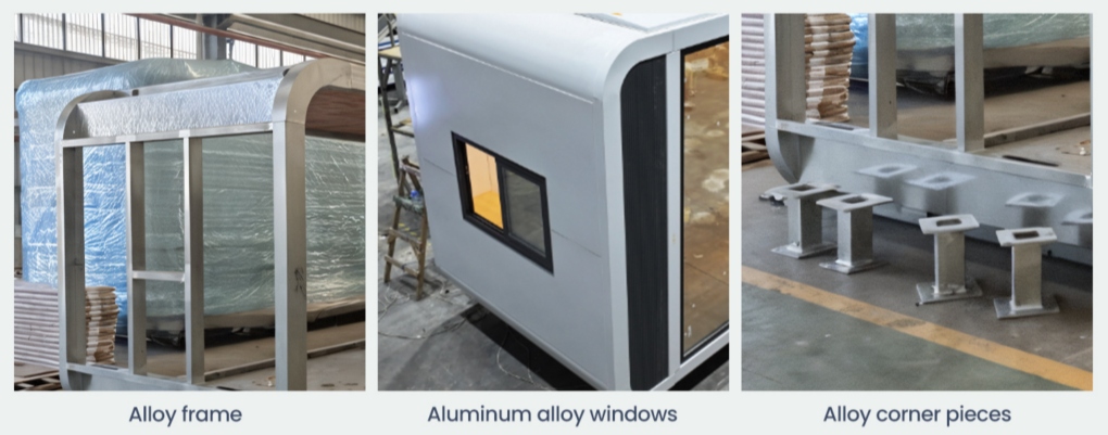 outdoor apple cabin container cafe bar