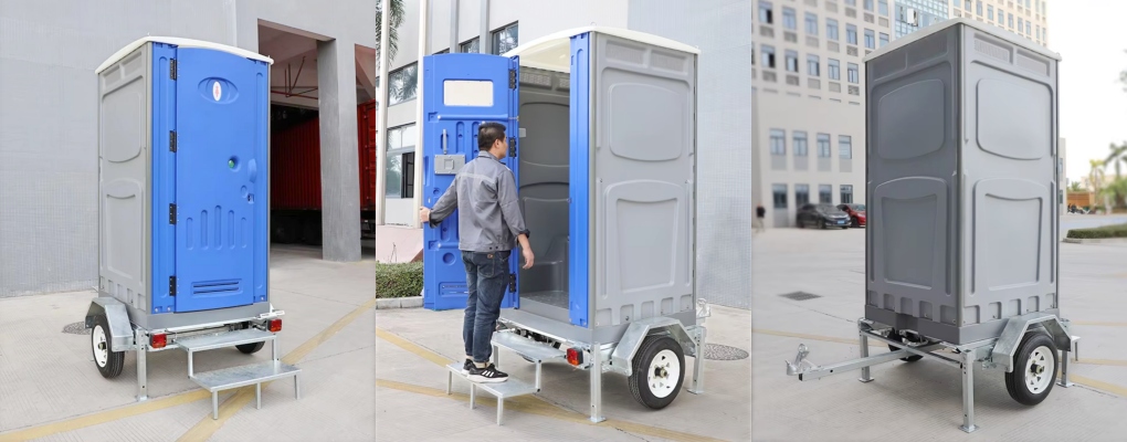 Prefabricated Outdoor Portable Mobile Towable Porta Potty